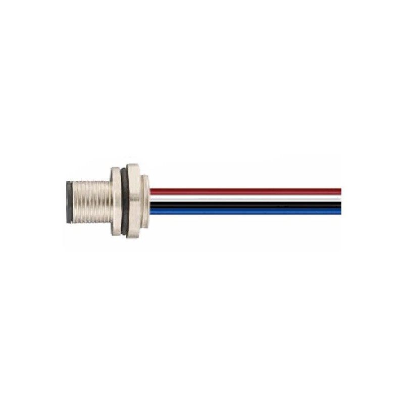 Connecteur mâle M12, 4 pol., codage B IP67, 4A, non-blindé